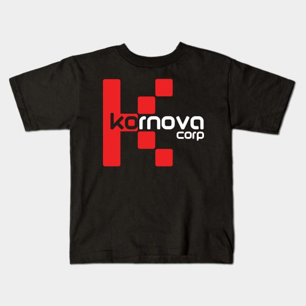 Kornova Corporation Kids T-Shirt by MindsparkCreative